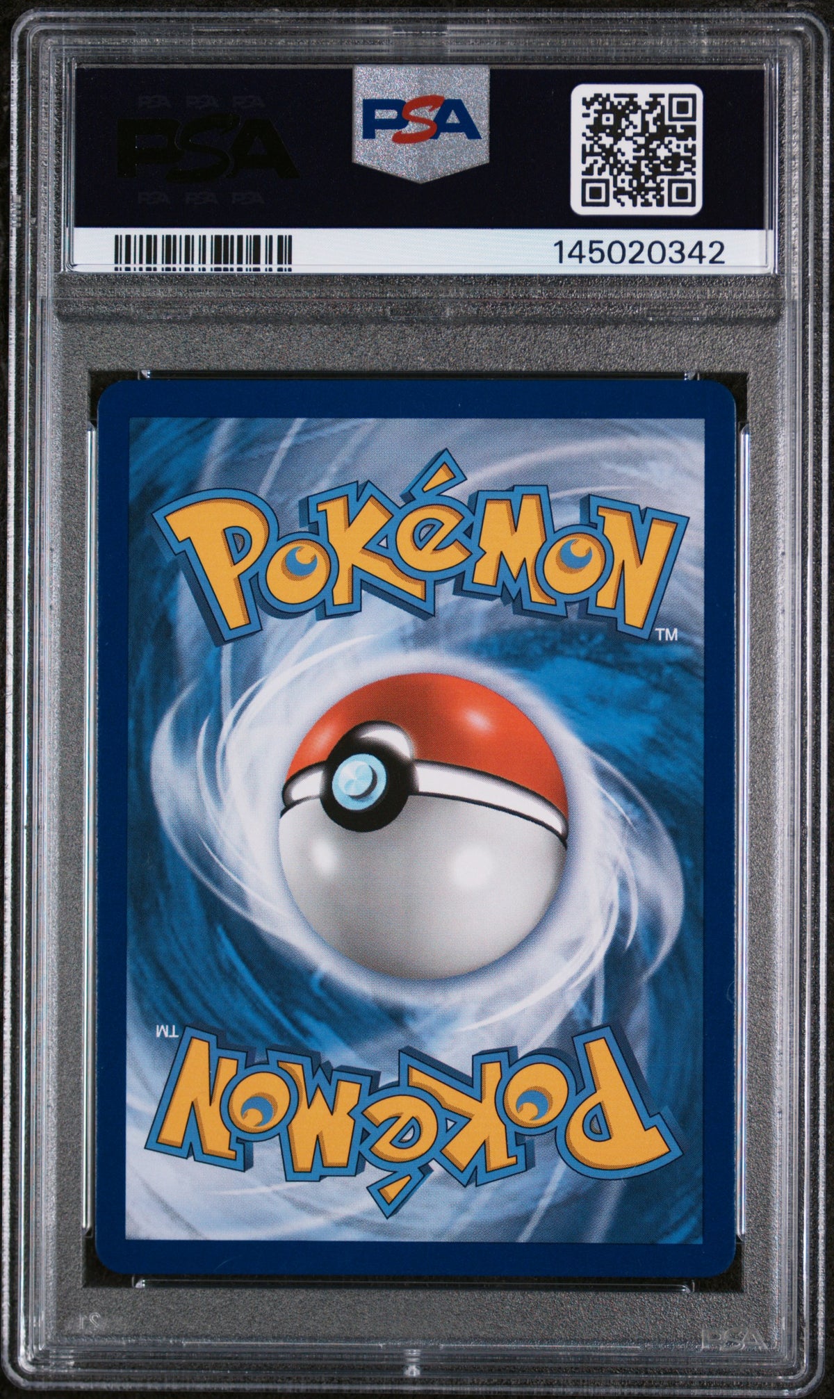 Pokémon Garch. & Girat.gx #SM193 Sm Black Star Promo Full Art Promo-Pwr.prtnrshp.tins 2019 English PSA 9, back of PSA slab with certification label, cert 145020342
