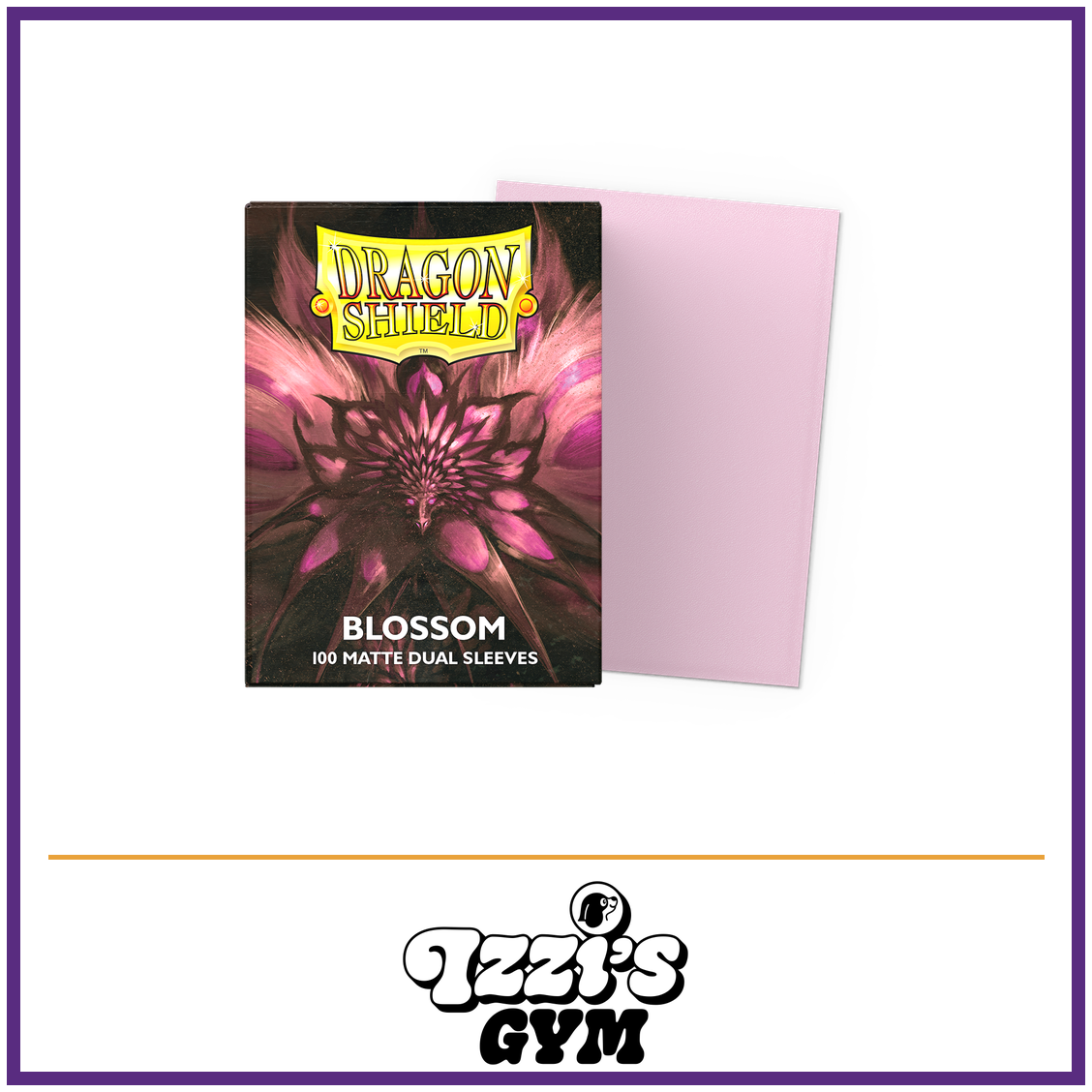 Dragon Shield Blossom - Pastel Duals - Card Sleeves - 100 Count — New product photo with the approved Izzi’s Gym logo
