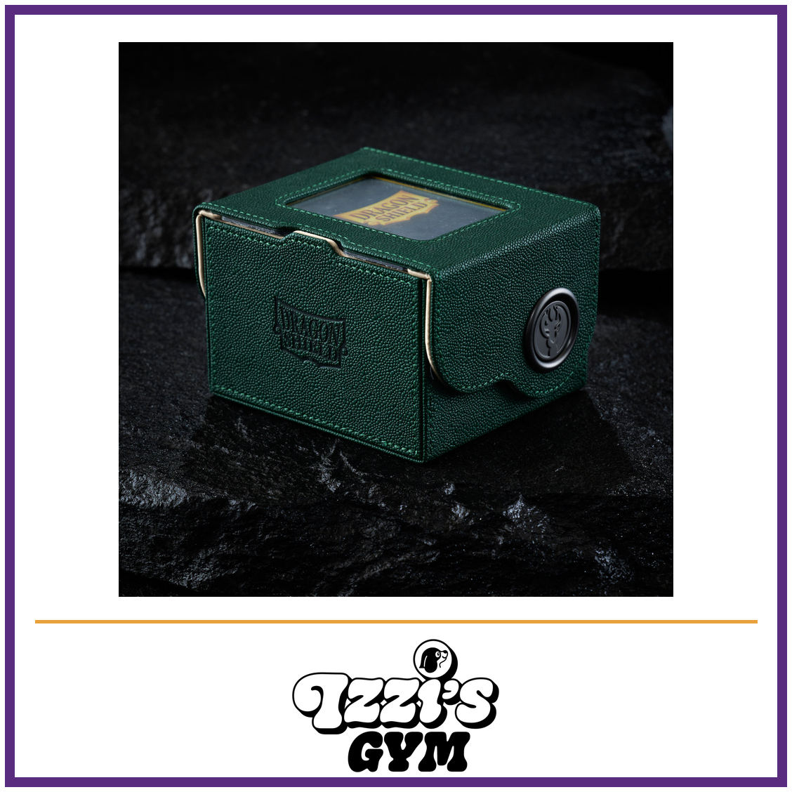 Dragon Shield Dragon Box 150+ Green & Sand — New product photo with the approved Izzi’s Gym logo