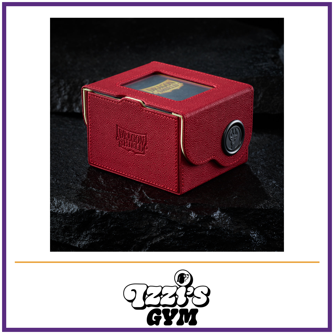 Dragon Shield Dragon Box 150+ Red & Lemon — New product photo with the approved Izzi’s Gym logo