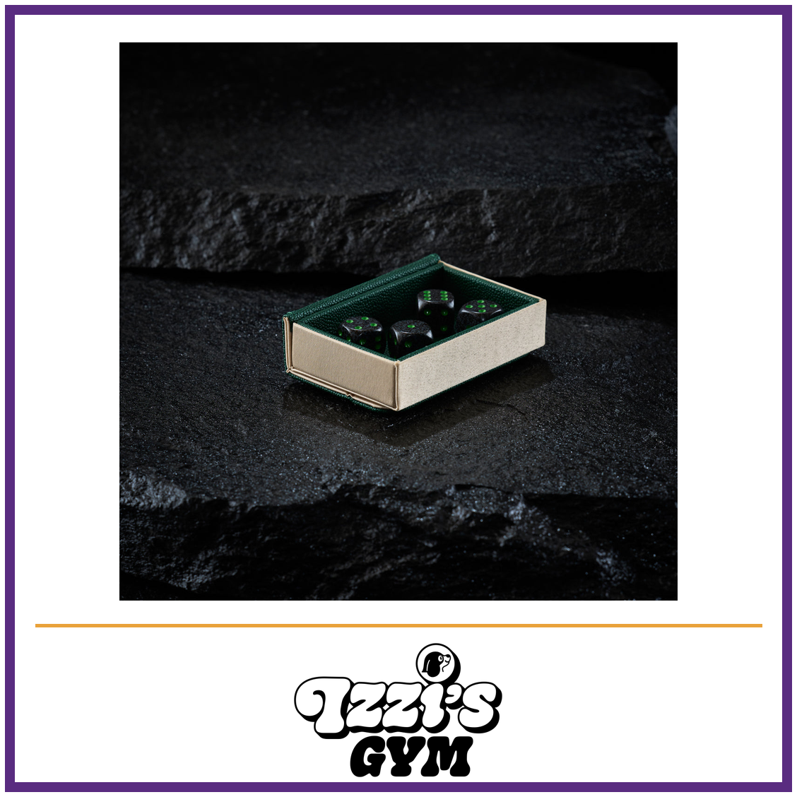 Dragon Shield Dragon Tray - Green & Sand — New product photo with the approved Izzi’s Gym logo