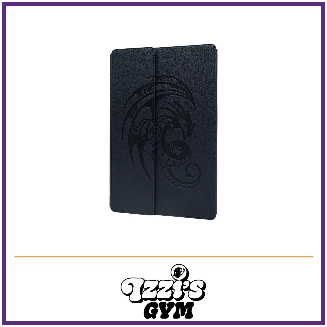 Dragon Shield Nomad - Midnight Blue — New product photo with the approved Izzi’s Gym logo