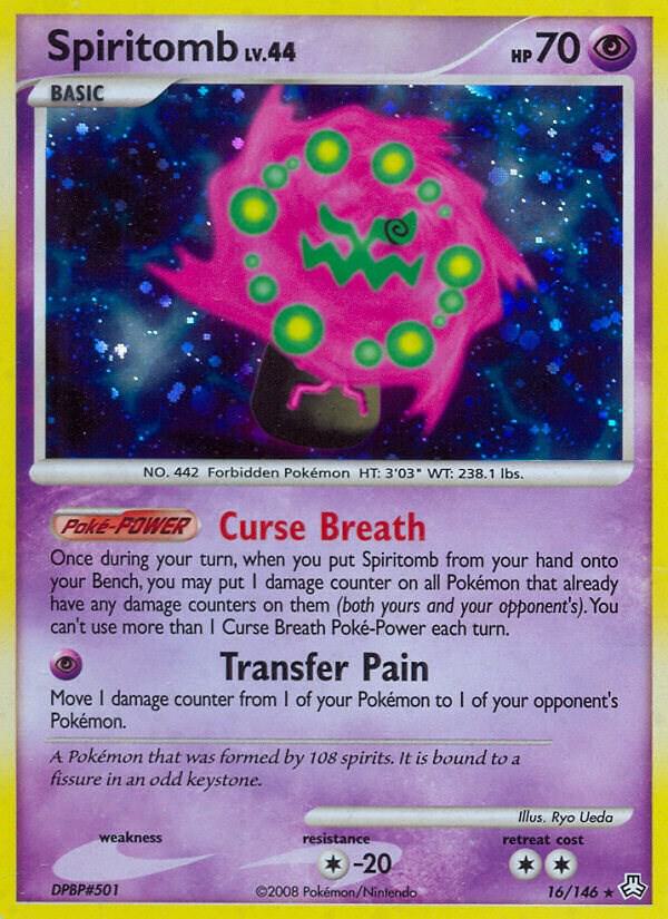 Pokémon Spiritomb #16/146 Legends Awakened Holo Rare Reverse Holofoil Near Mint English Trading Card — catalog front, TCGplayer SKU 1257687