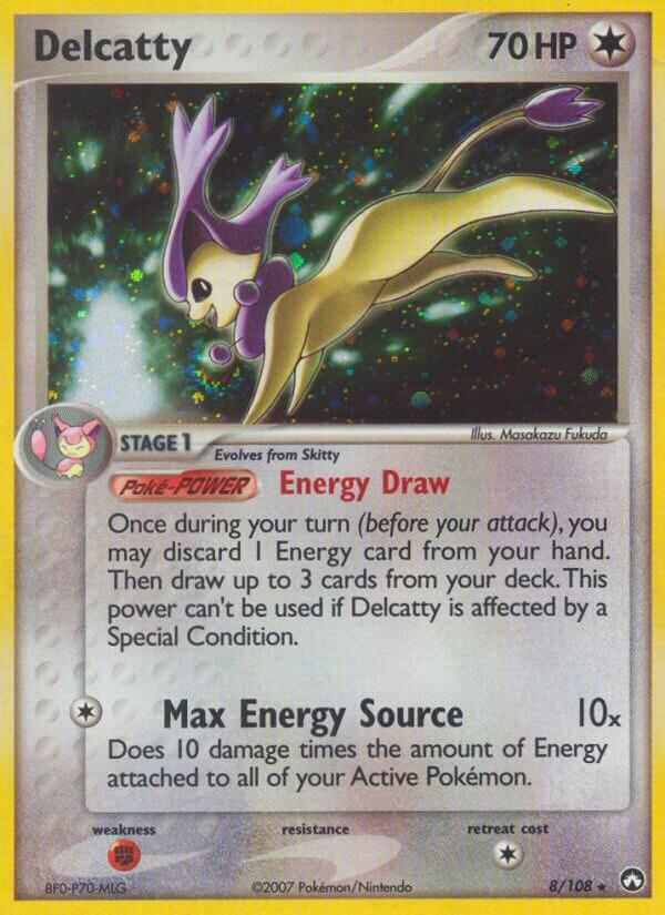 Pokémon Delcatty #8/108 EX Power Keepers Holo Rare Reverse Holofoil Near Mint English Trading Card — catalog front, TCGplayer SKU 1262828