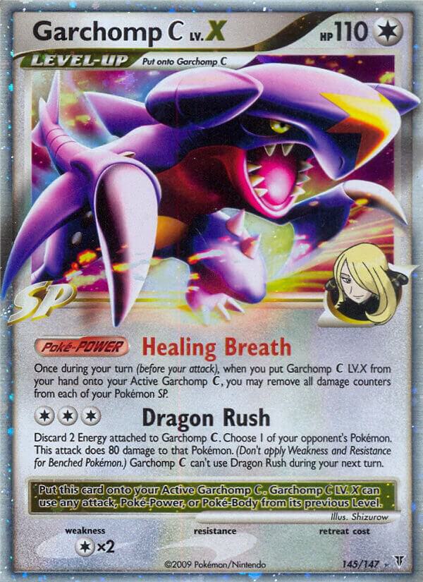 Pokémon Garchomp C Lv.X #145 Supreme Victors Ultra Rare Holofoil Near Mint English Trading Card — catalog front, TCGplayer SKU 2734548
