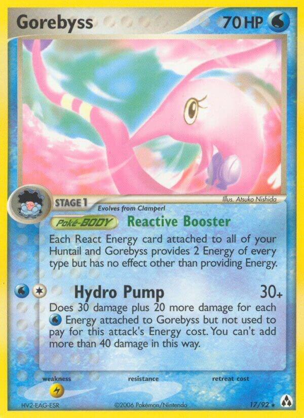 Pokémon Gorebyss #17/92 EX Legend Maker Rare Reverse Holofoil Moderately Played English Trading Card — catalog front, TCGplayer SKU 2737304