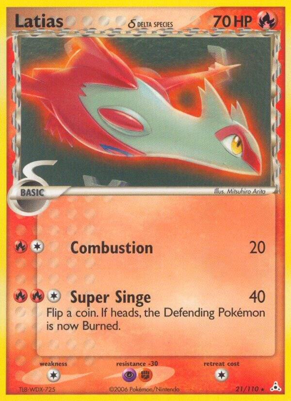 Pokémon Latias #021/110 Deck Exclusives Holo Rare Holofoil Moderately Played English Trading Card — catalog front, TCGplayer SKU 2829511