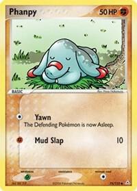Pokémon Phanpy #75/110 EX Holon Phantoms Common Reverse Holofoil Lightly Played English Trading Card — catalog front, TCGplayer SKU 2829650