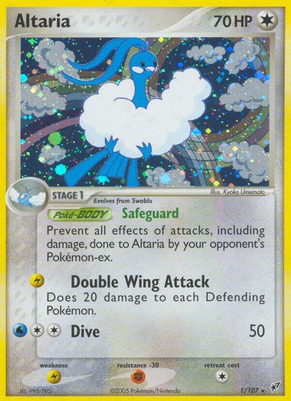 Pokémon Altaria #1/107 EX Deoxys Holo Rare Holofoil Moderately Played English Trading Card — catalog front, TCGplayer SKU 2867139
