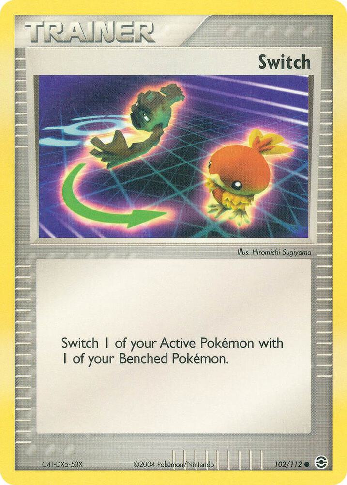 Pokémon Switch #102/112 EX FireRed & LeafGreen Common Reverse Holofoil Near Mint English Trading Card — catalog front, TCGplayer SKU 2873252