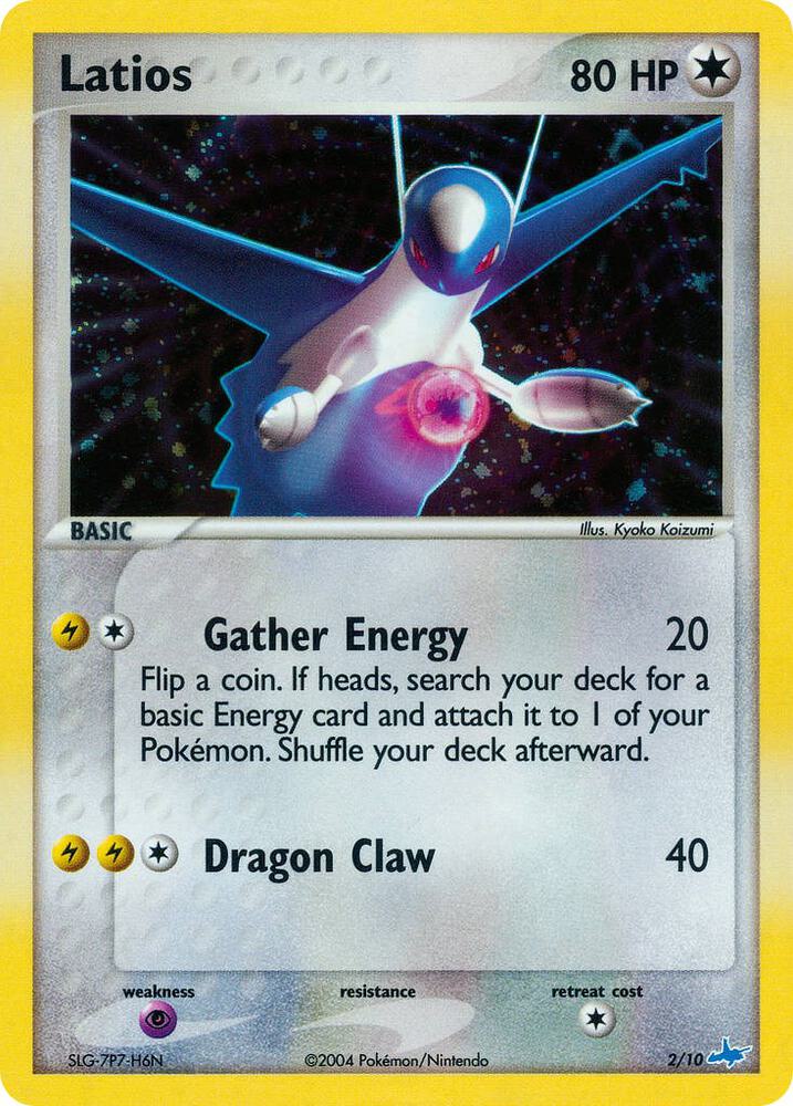 Pokémon Latios #2/10 EX Trainer Kit 1: Latias & Latios Common Holofoil Lightly Played English Trading Card — catalog front, TCGplayer SKU 2882641