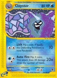 Pokémon Cloyster #042/165 Expedition 42 Reverse Holofoil Near Mint English Trading Card — catalog front, TCGplayer SKU 2893056
