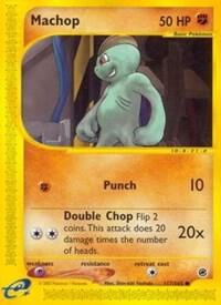 Pokémon Machop #117/165 Expedition Common Reverse Holofoil Heavily Played English Trading Card — catalog front, TCGplayer SKU 2894309