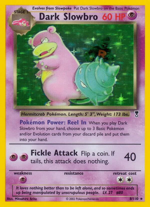 Pokémon Dark Slowbro #008/110 Legendary Collection Holo Rare Holofoil Moderately Played English Trading Card — catalog front, TCGplayer SKU 2895233