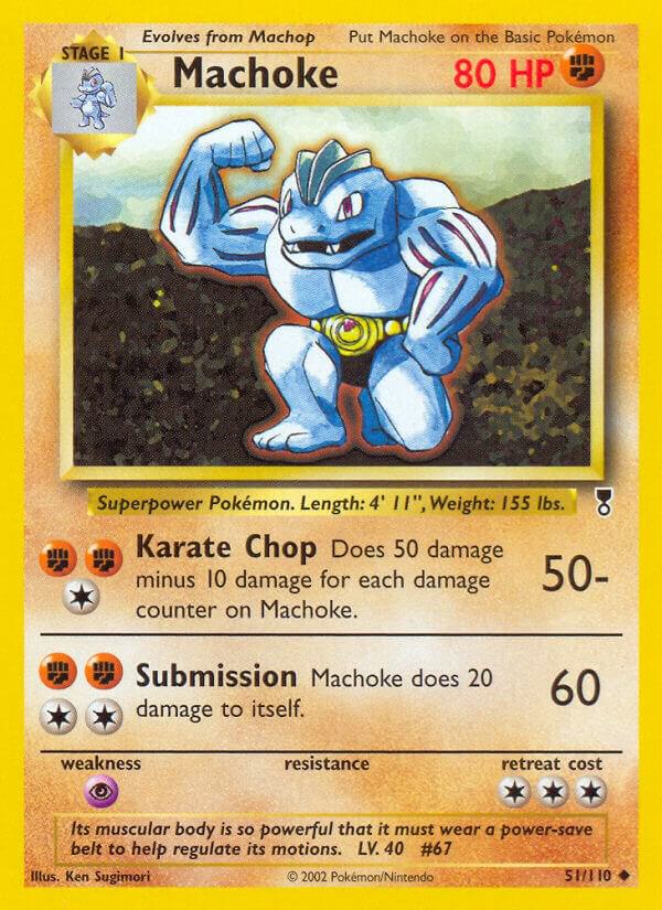 Pokémon Machoke #051/110 Legendary Collection Uncommon Reverse Holofoil Lightly Played English Trading Card — catalog front, TCGplayer SKU 2895452