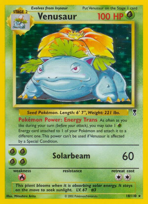 Pokémon Venusaur #018/110 Legendary Collection Holo Rare Holofoil Near Mint English Trading Card — catalog front, TCGplayer SKU 2895746