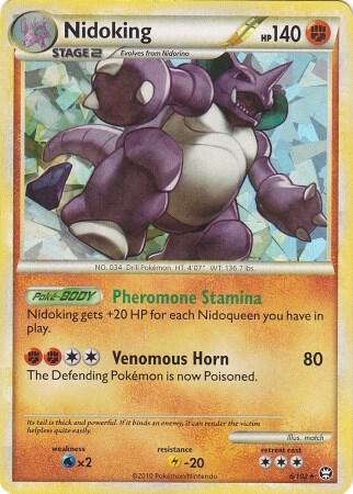 Pokémon Nidoking - 6/102 #006/102 Deck Exclusives Cracked Ice Holo Holofoil Near Mint English Trading Card — catalog front, TCGplayer SKU 3250221