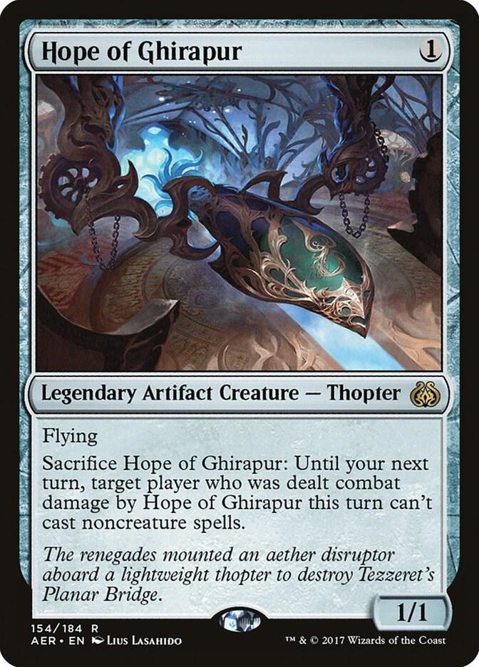 Magic Hope of Ghirapur #154 Aether Revolt Rare Foil Near Mint English Trading Card — catalog front, TCGplayer SKU 3258605