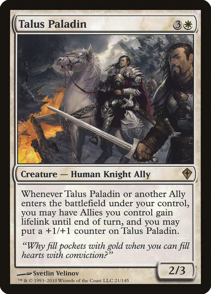 Magic Talus Paladin #21 Worldwake Rare Foil Near Mint English Trading Card — catalog front, TCGplayer SKU 382886
