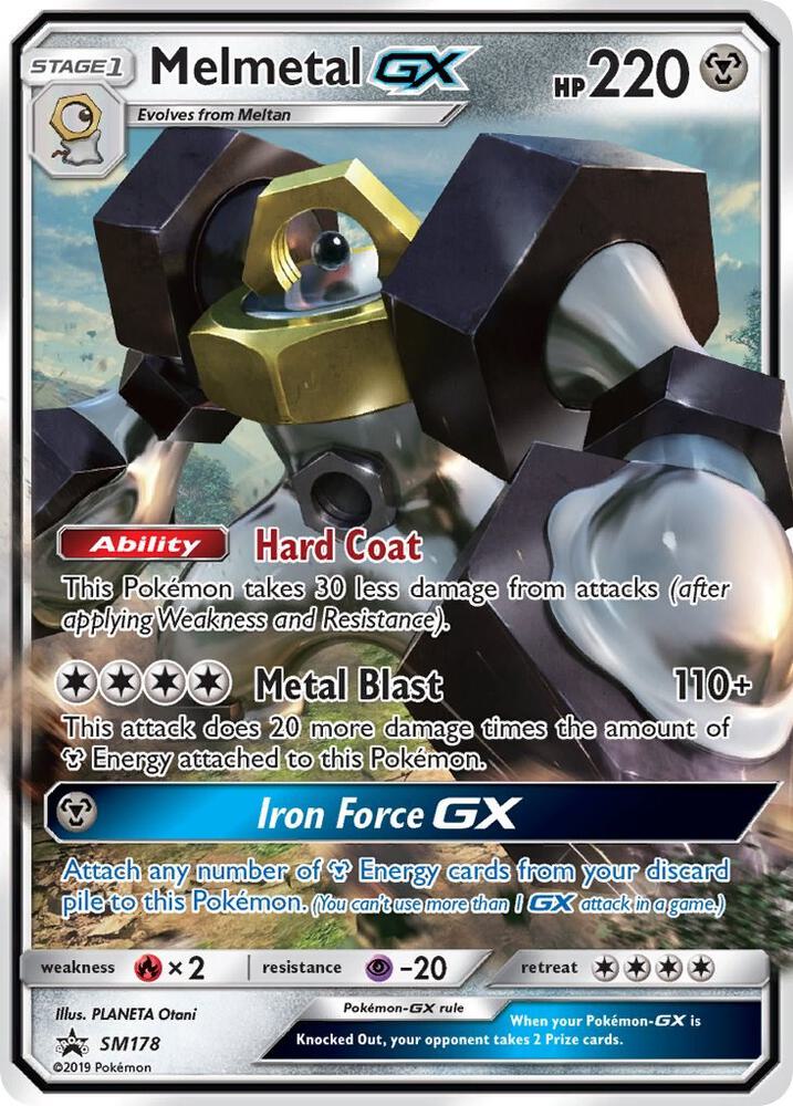 Pokémon Melmetal GX #SM178 SM Promos Promo Holofoil Near Mint English Trading Card — catalog front, TCGplayer SKU 3976807
