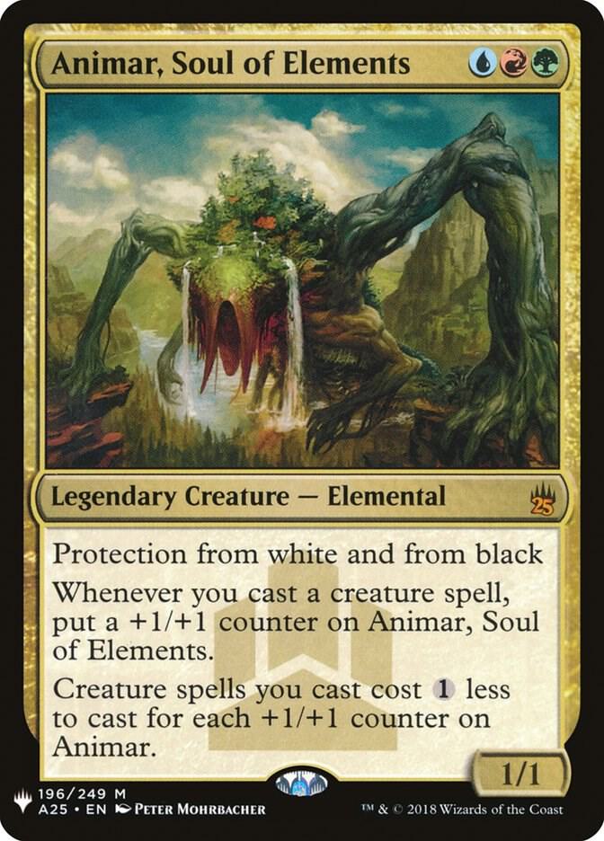 Magic Animar, Soul of Elements #196 The List Reprints Mythic Rare Non-Foil Near Mint English Trading Card — catalog front, TCGplayer SKU 4268038