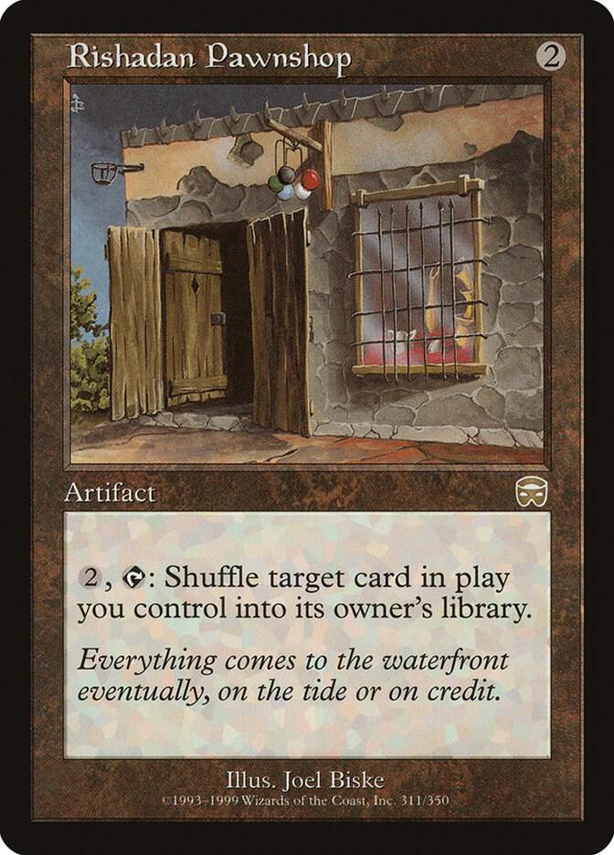 Magic Rishadan Pawnshop #311 Mercadian Masques Rare Foil Near Mint English Trading Card — catalog front, TCGplayer SKU 43954