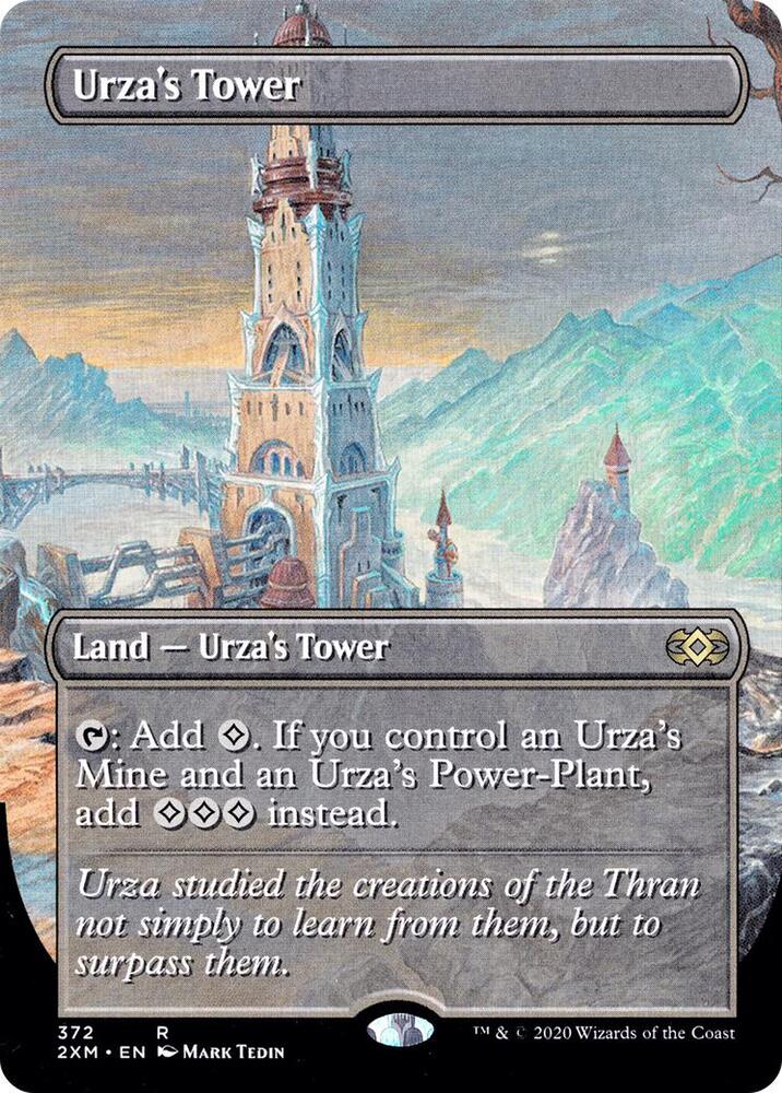 Magic Urza's Tower #372 Double Masters Borderless Foil Near Mint English Trading Card — catalog front, TCGplayer SKU 4500634