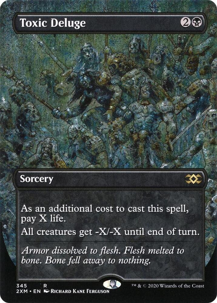 Magic Toxic Deluge #345 Double Masters Borderless Foil Near Mint English Trading Card — catalog front, TCGplayer SKU 4517530