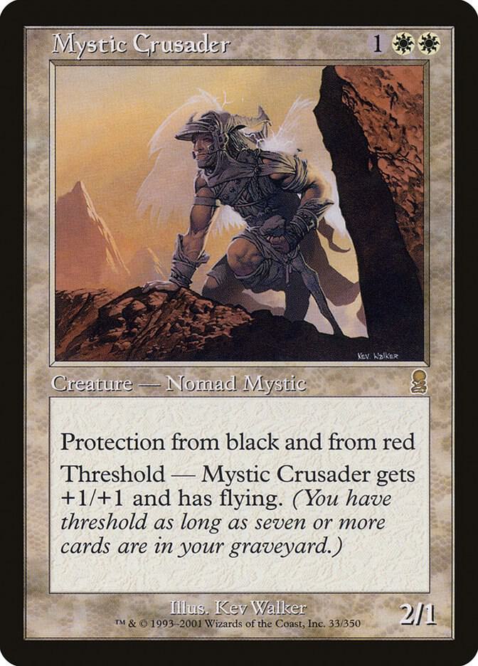 Magic Mystic Crusader #33 Odyssey Rare Foil Near Mint English Trading Card — catalog front, TCGplayer SKU 45914