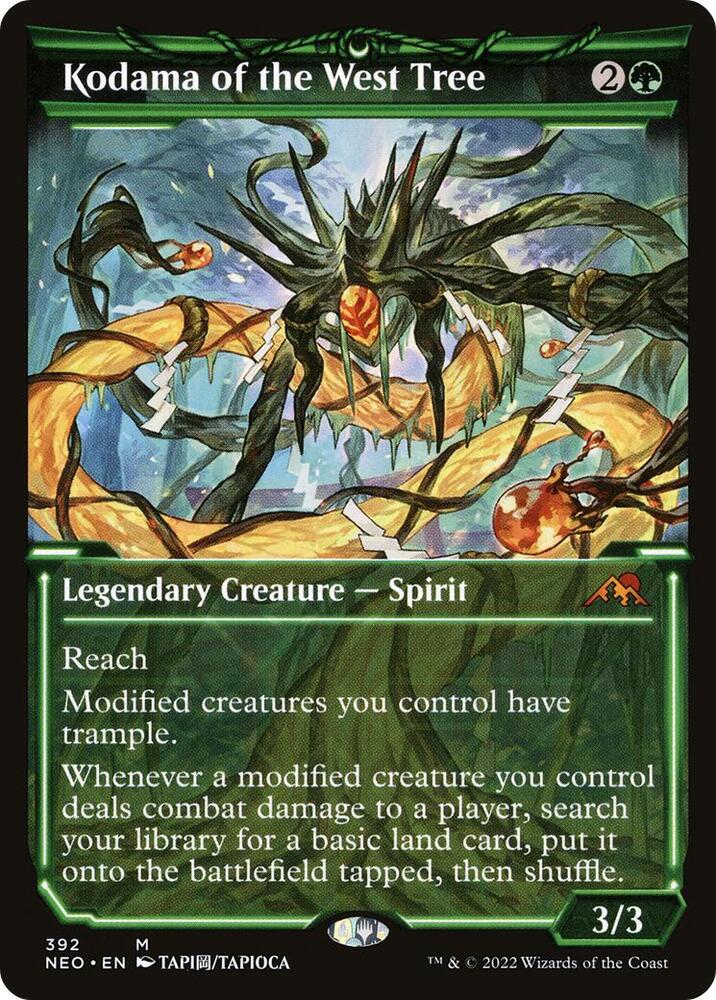 Magic Kodama of the West Tree #392 Kamigawa: Neon Dynasty Showcase Non-Foil Near Mint English Trading Card — catalog front, TCGplayer SKU 5388619