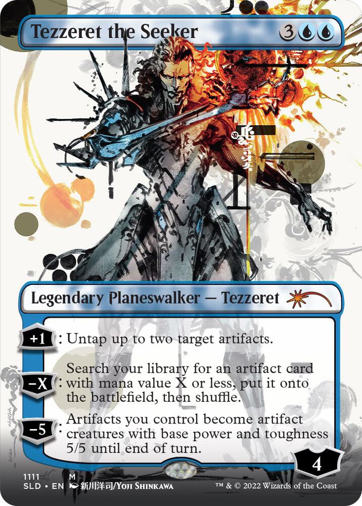 Magic Tezzeret the Seeker #1111 Secret Lair Drop Series Mythic Rare Foil Near Mint English Trading Card — catalog front, TCGplayer SKU 6660020