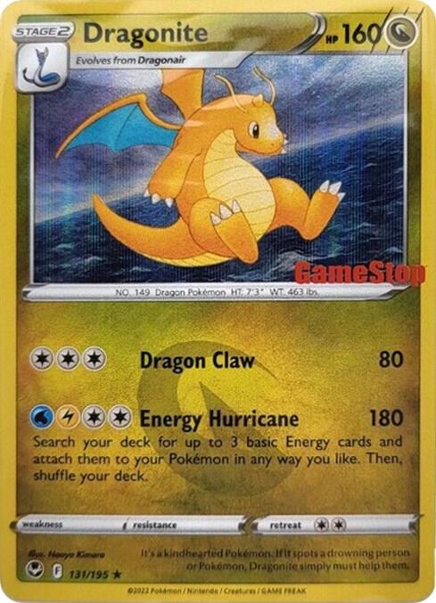Pokémon Dragonite - 131/195 #131/195 Miscellaneous Cards & Products Gamestop Exclusive Holofoil Near Mint English Trading Card — catalog front, TCGplayer SKU 6769983