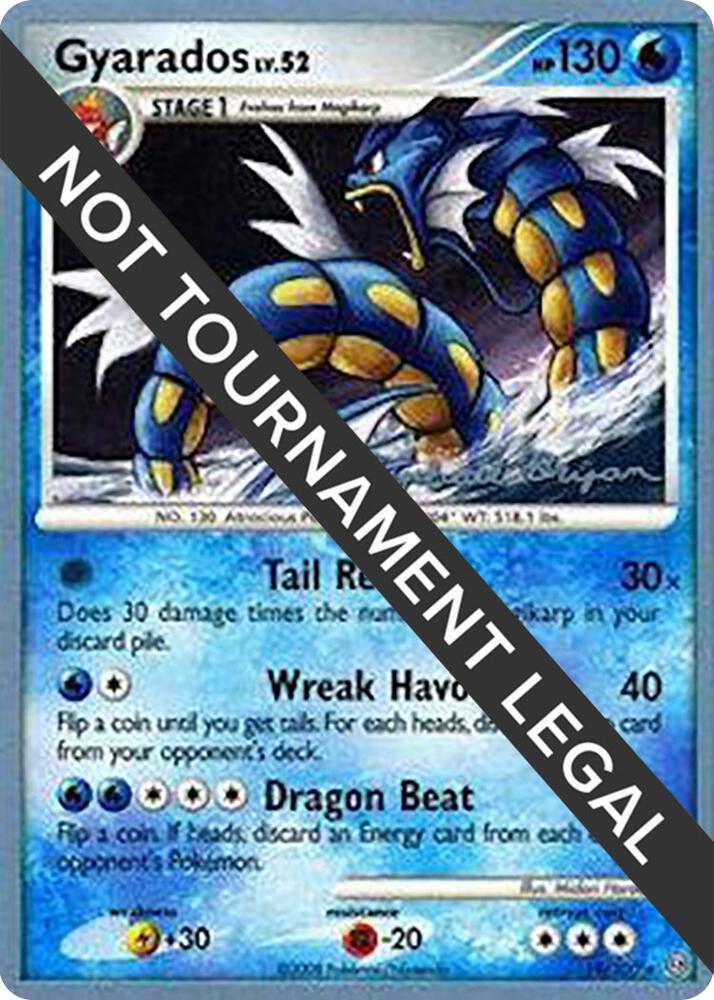 Pokémon Gyarados - 2010 #19/100 World Championship Decks Mychael Bryan Non-Foil Lightly Played English Trading Card — catalog front, TCGplayer SKU 6969321