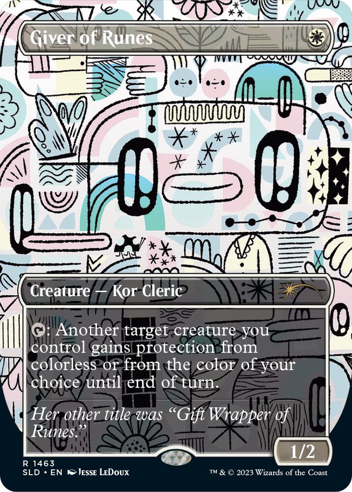 Magic Giver of Runes #1463 Secret Lair Drop Series Rare Non-Foil Near Mint English Trading Card — catalog front, TCGplayer SKU 7583025