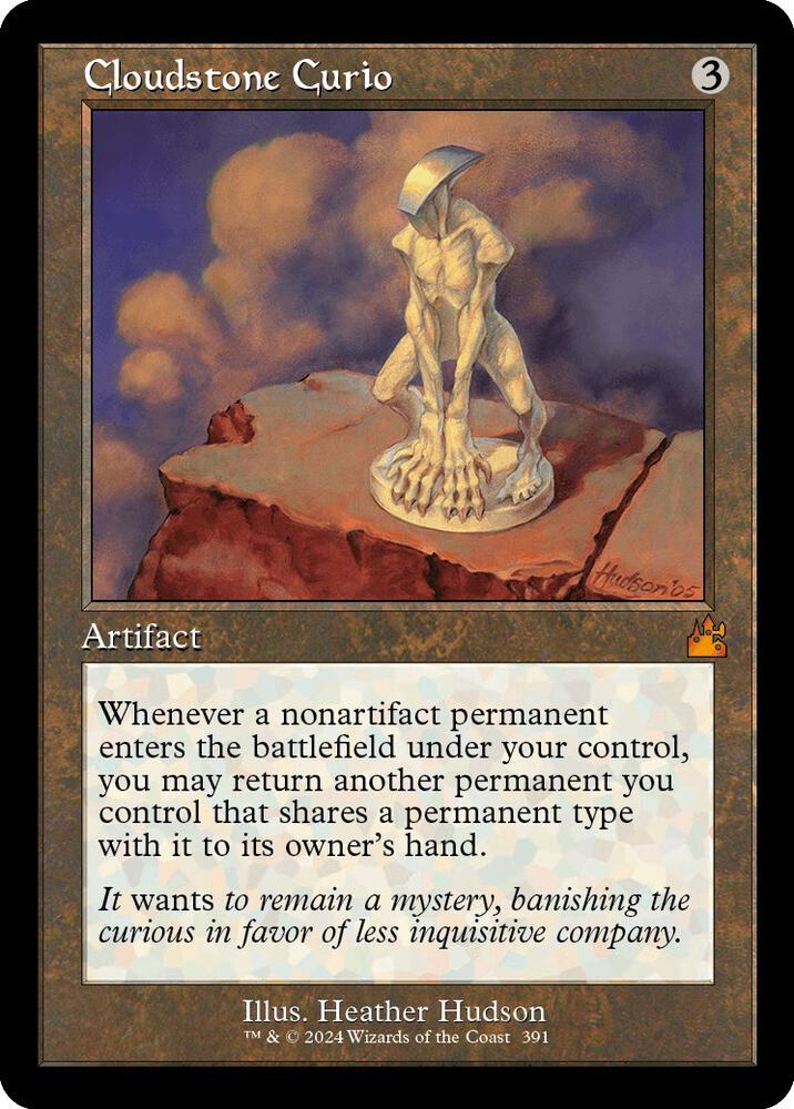 Magic Cloudstone Curio #391 Ravnica Remastered Retro Frame Non-Foil Near Mint English Trading Card — catalog front, TCGplayer SKU 7633040