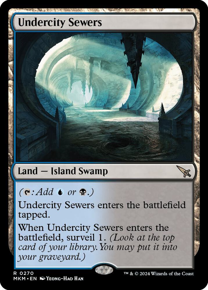 Magic Undercity Sewers #270 Murders at Karlov Manor Rare Foil Near Mint English Trading Card — catalog front, TCGplayer SKU 7666764
