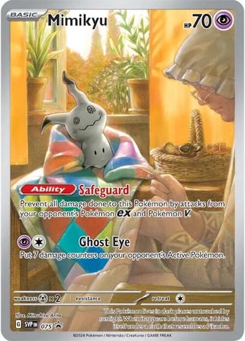 Pokémon Mimikyu #075 SV: Scarlet & Violet Promo Cards Promo Holofoil Near Mint English Trading Card — catalog front, TCGplayer SKU 7717808