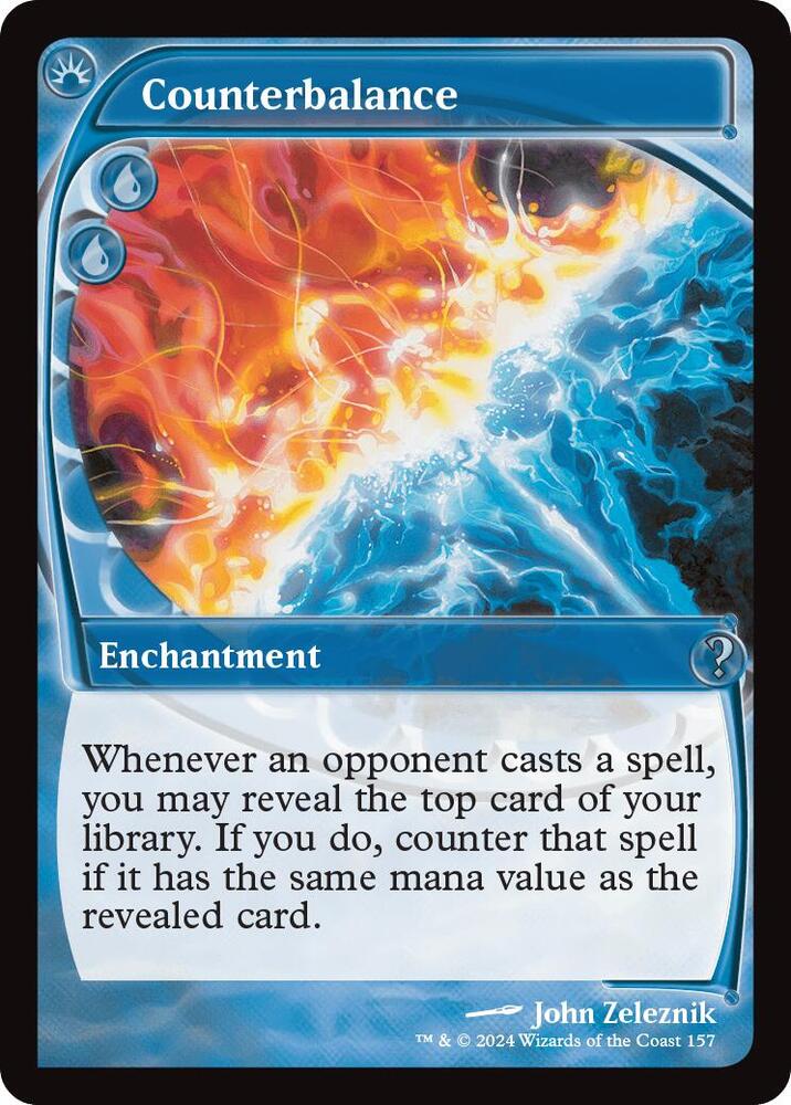 Magic Counterbalance #157 Mystery Booster 2 Future Sight Foil Near Mint English Trading Card — catalog front, TCGplayer SKU 8091820