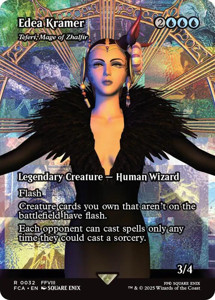 Magic Edea Kramer - Teferi, Mage of Zhalfir #32 FINAL FANTASY: Through the Ages Showcase Foil Near Mint English Trading Card — catalog front, TCGplayer SKU 8752133