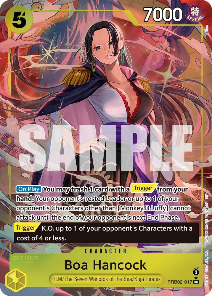 One Piece Card Game Boa Hancock #PRB02-017 Premium Booster -The Best- Vol. 2 Alternate Art Foil Near Mint English Trading Card — catalog front, TCGplayer SKU 8933417