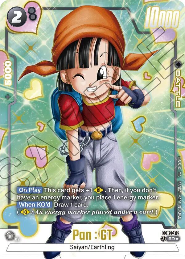 Dragon Ball Super Fusion World Pan : GT - FB09-112 #FB09-112 Dual Evolution Alternate Art Holofoil Near Mint English Trading Card — catalog front, TCGplayer SKU 9178701