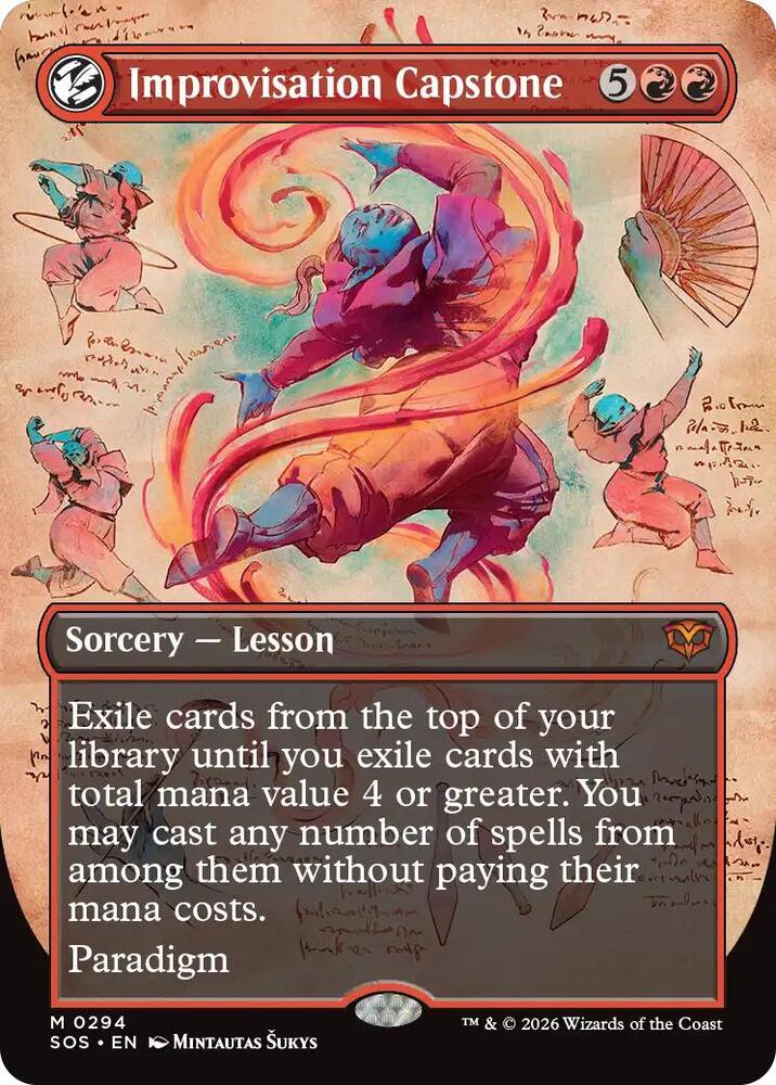 Magic Improvisation Capstone #294 Secrets of Strixhaven Borderless Foil Near Mint English Trading Card — catalog front, TCGplayer SKU 9205512