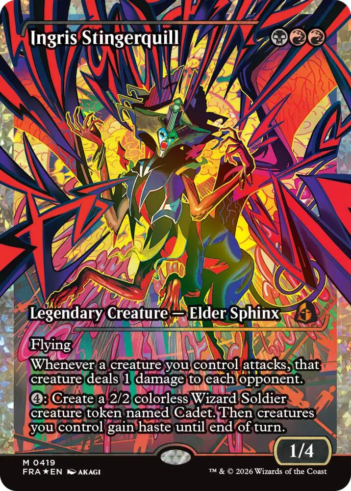 Magic Ingris Stingerquill (Showcase) #419 Reality Fracture Fracture Foil Foil Near Mint English Trading Card — catalog front, TCGplayer SKU 9486022
