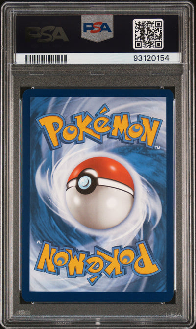 Pokémon Bloodmoon Ursaluna EX #141 Twilight Masquerade 2024 English PSA 9, back of PSA slab with certification label, cert 93120154