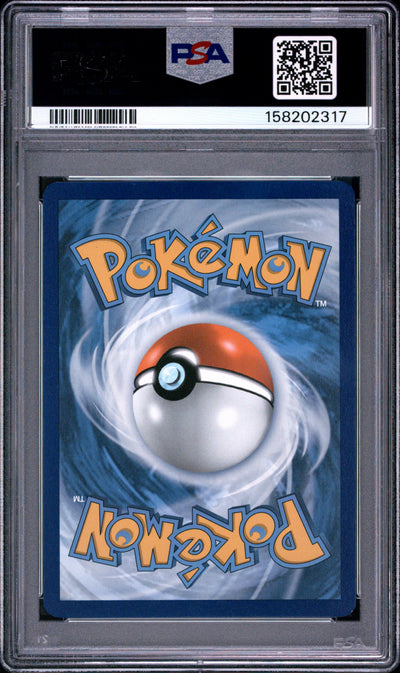 Pokémon Salamence EX #187 Journey Together Special Illustration Rare 2025 English PSA 9, back of PSA slab with certification label, cert 158202317