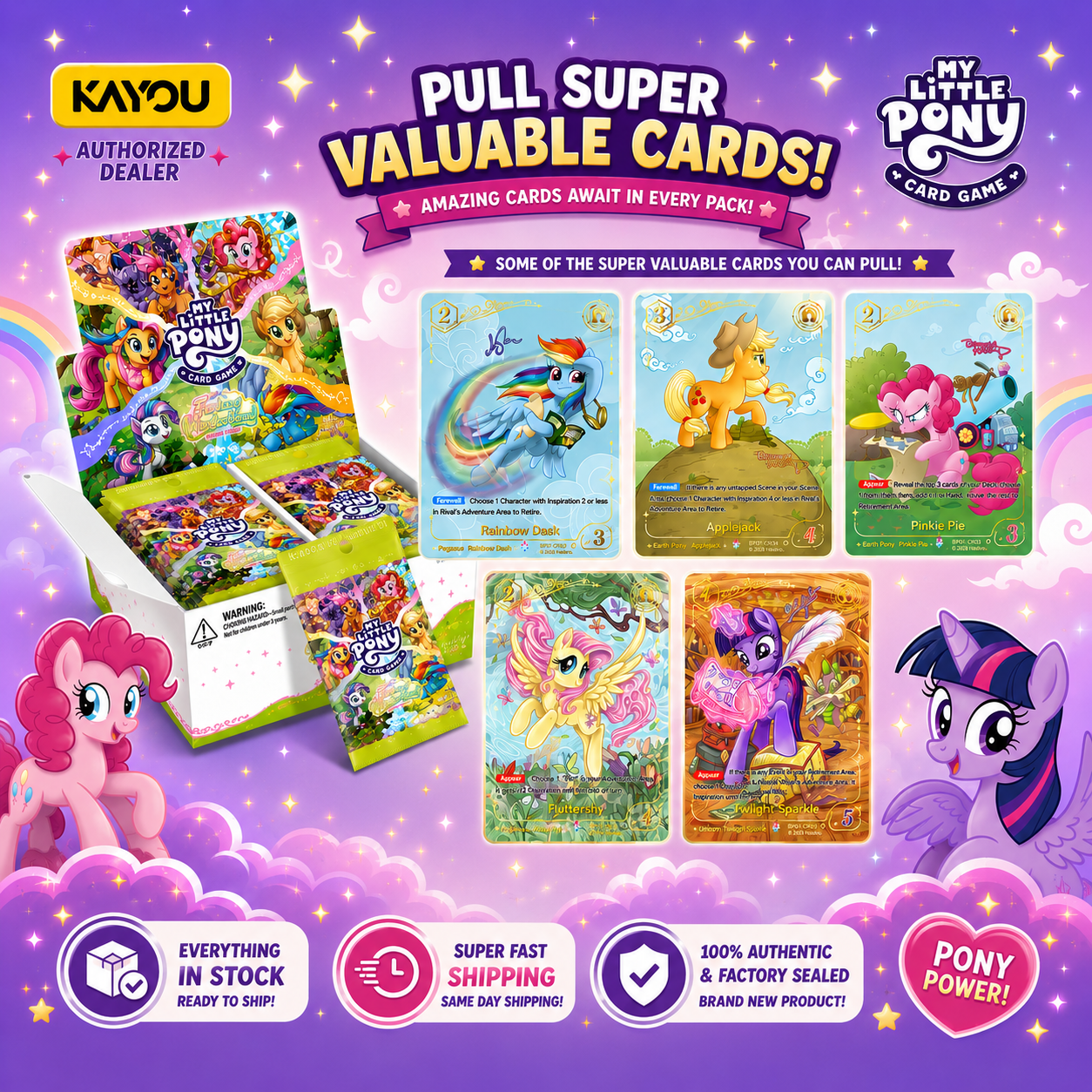 KAYOU My Little Pony Trading Card Game - Fantasy Wonderlands: Display Box image 0
