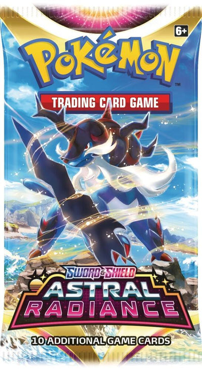 Pokémon Astral Radiance Booster Pack, Sealed, English — front of booster-pack packaging