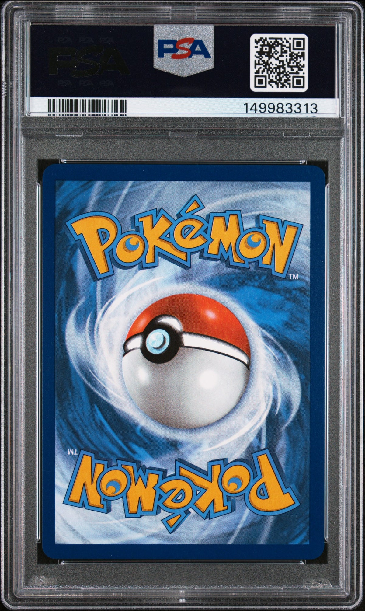 Pokémon Crabominable #149 Holiday Calendar 2025 English PSA 10, back of PSA slab with certification label, cert 149983313