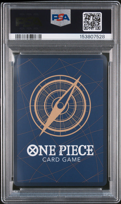 One Piece Roronoa Zoro #013 Premium Card Collection -One Piece Film Red- 2023 English PSA 10, back of PSA slab with certification label, cert 153807528