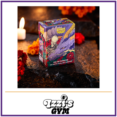 Dragon Shield Día de Muertos 2026 - Matte Dual Art Sleeves - 100 Count — New product photo with the approved Izzi’s Gym logo